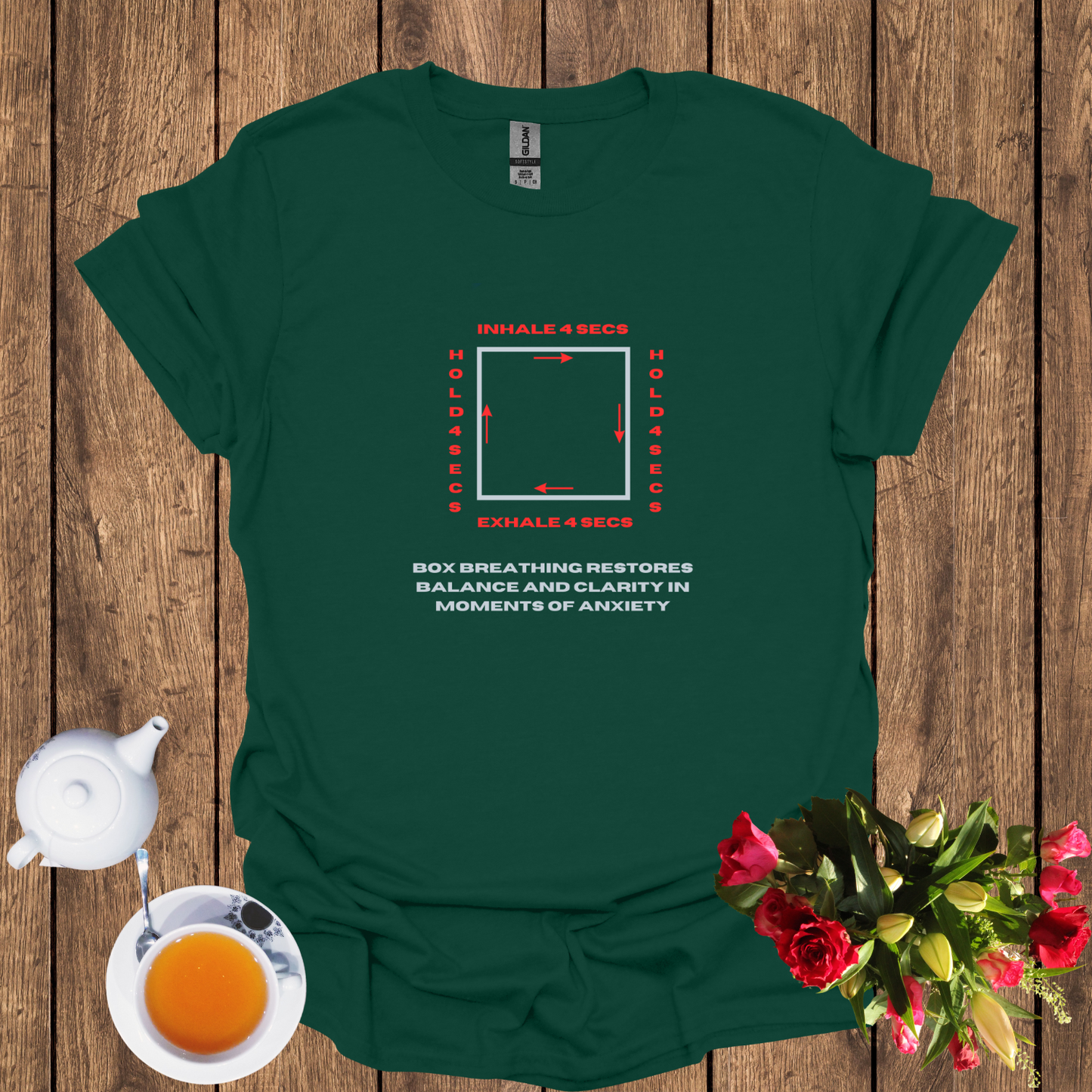 Box breathing Unisex Softstyle T-Shirt