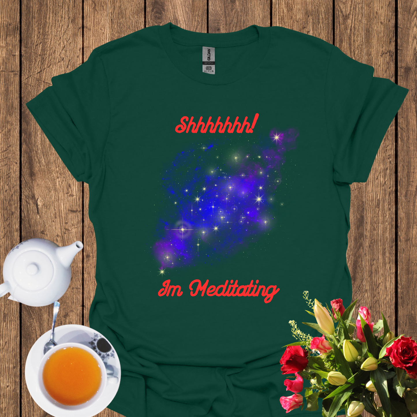 Shhhhhhh im Meditating Unisex Softstyle T-Shirt