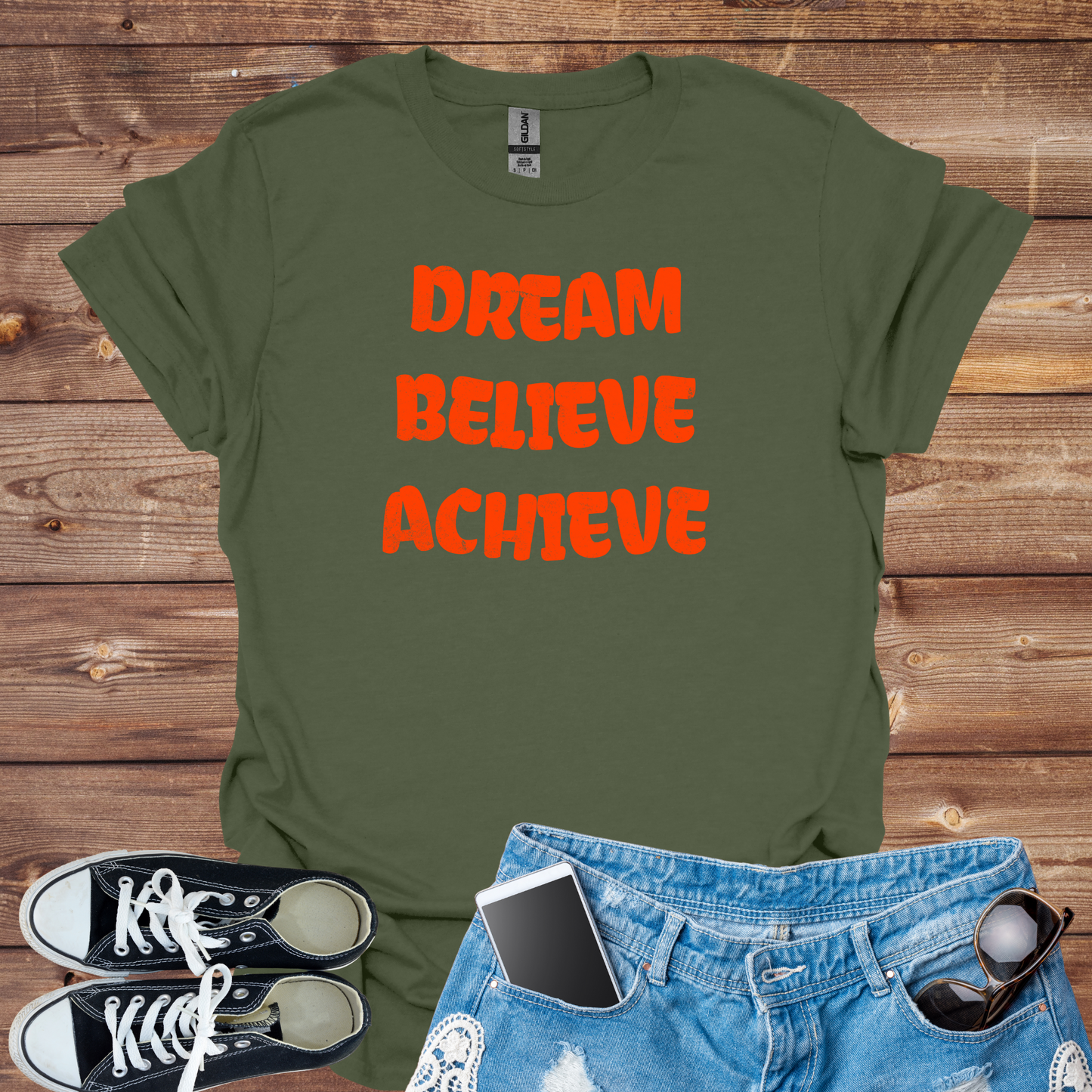 Dream, Believe, Achieve Softstyle T-Shirt