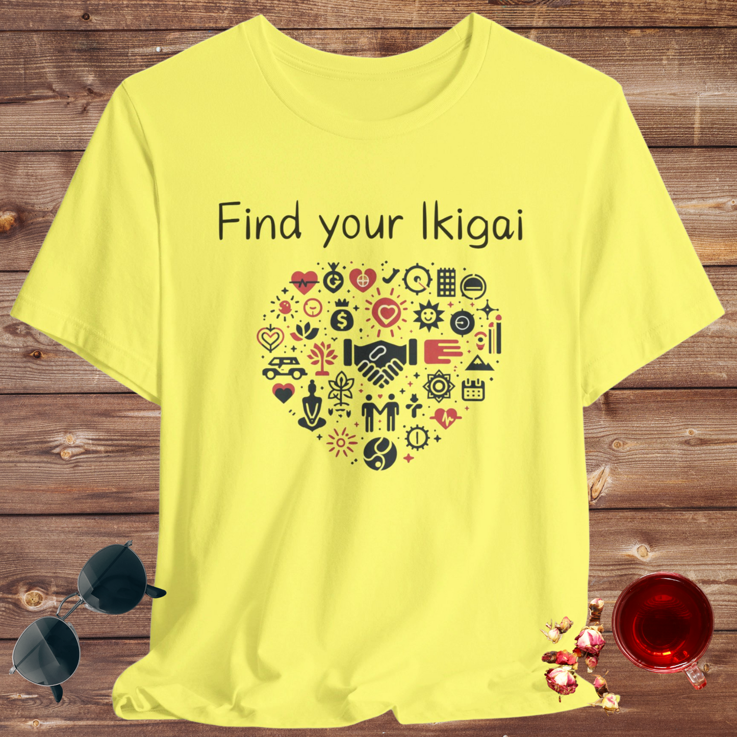 Find your Ikigai Unisex Jersey Short Sleeve Tee
