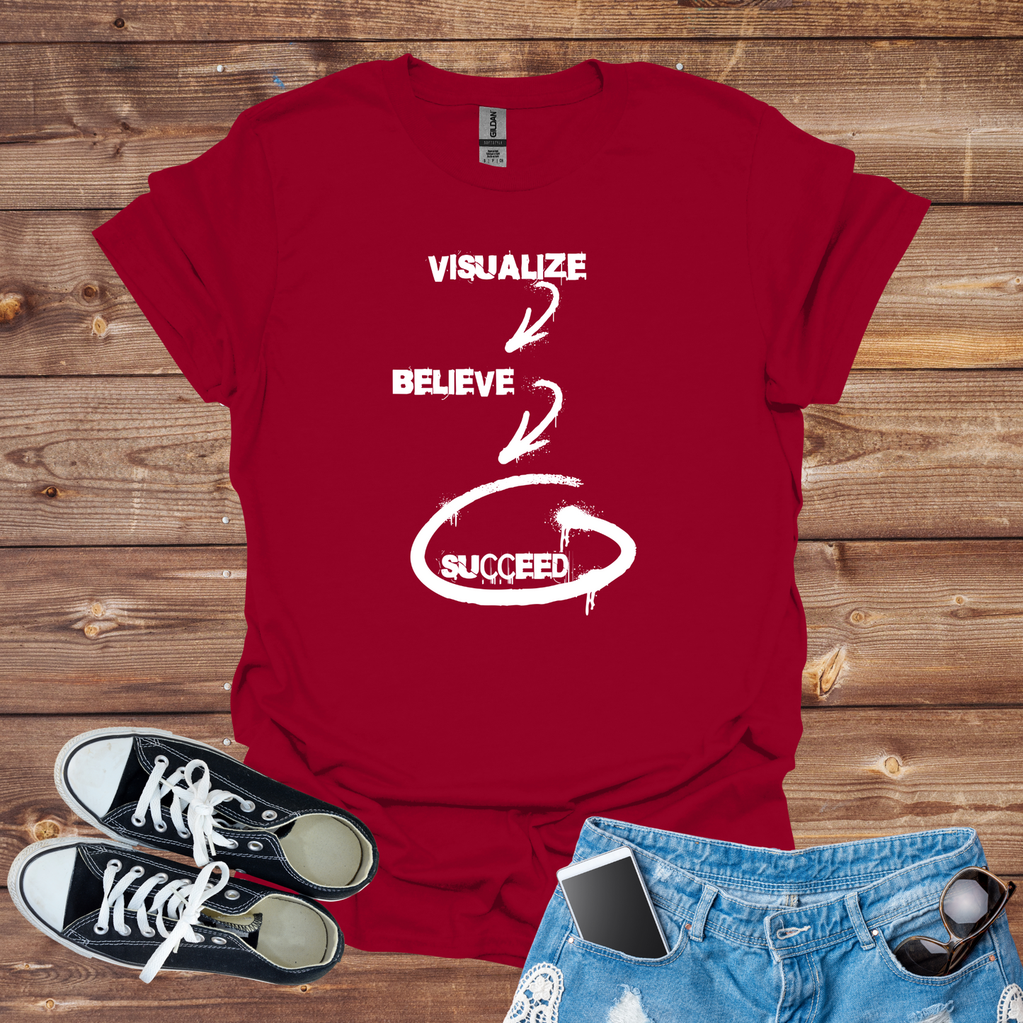 Visualize, Believe, Succeed Softstyle T-Shirt