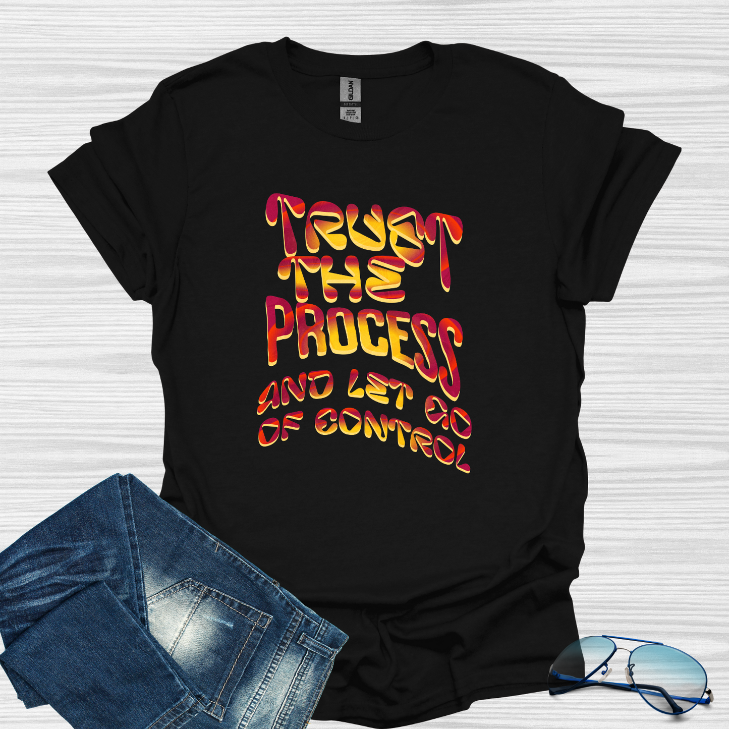 Trust the process and let go of control Softstyle T-Shirt