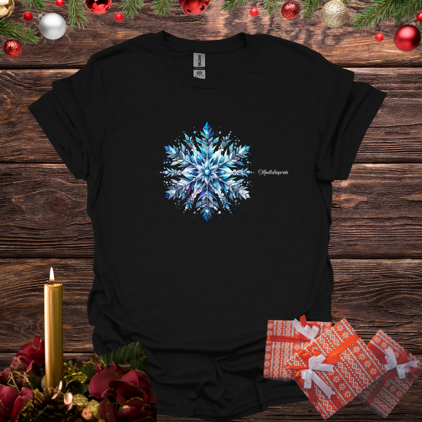Snowflake Mandala Softstyle T-Shirt
