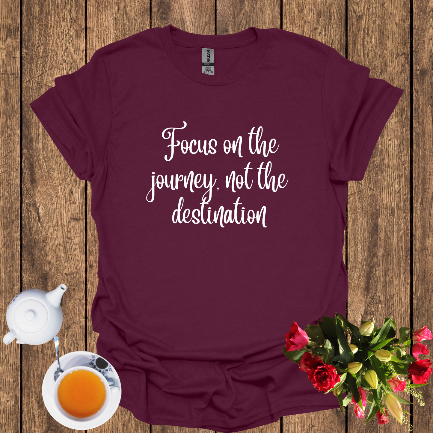 Focus on the journey, not the destination Softstyle T-Shirt
