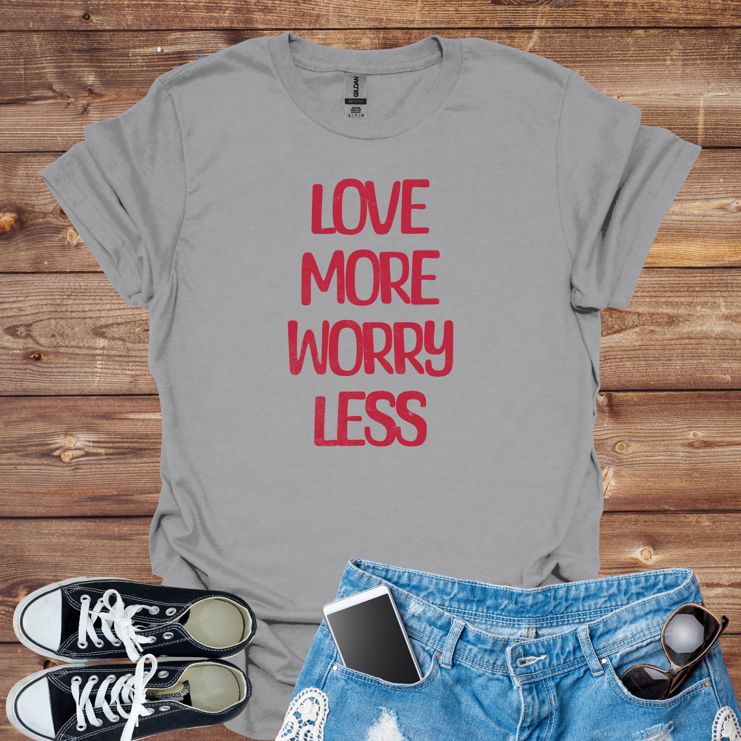 Love More, Worry Less Softstyle T-Shirt
