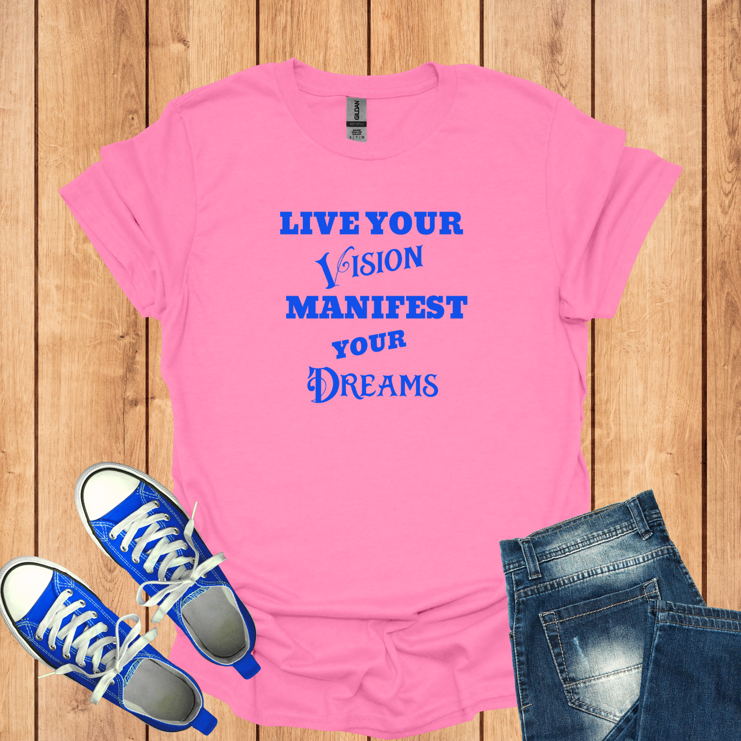 Live Your Vision, Manifest Your Dreams Softstyle T-Shirt