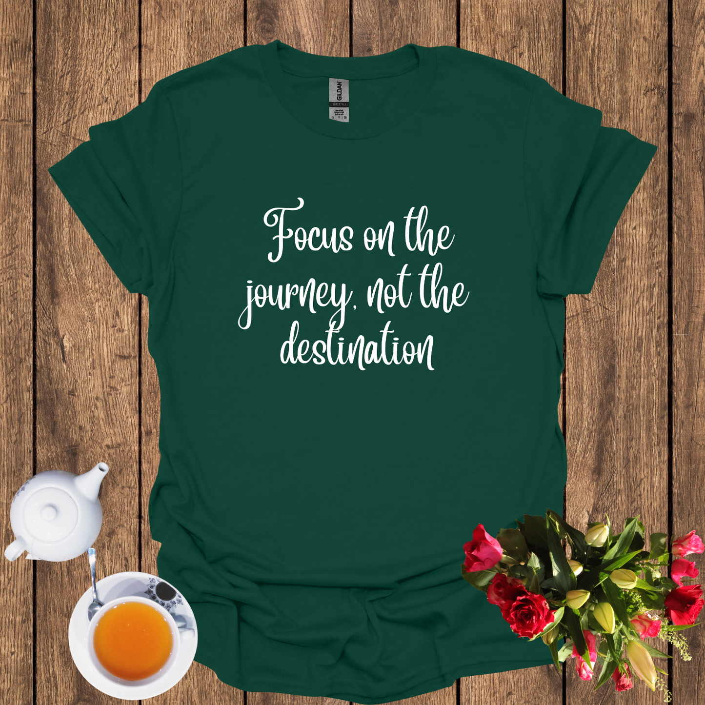 Focus on the journey, not the destination Softstyle T-Shirt