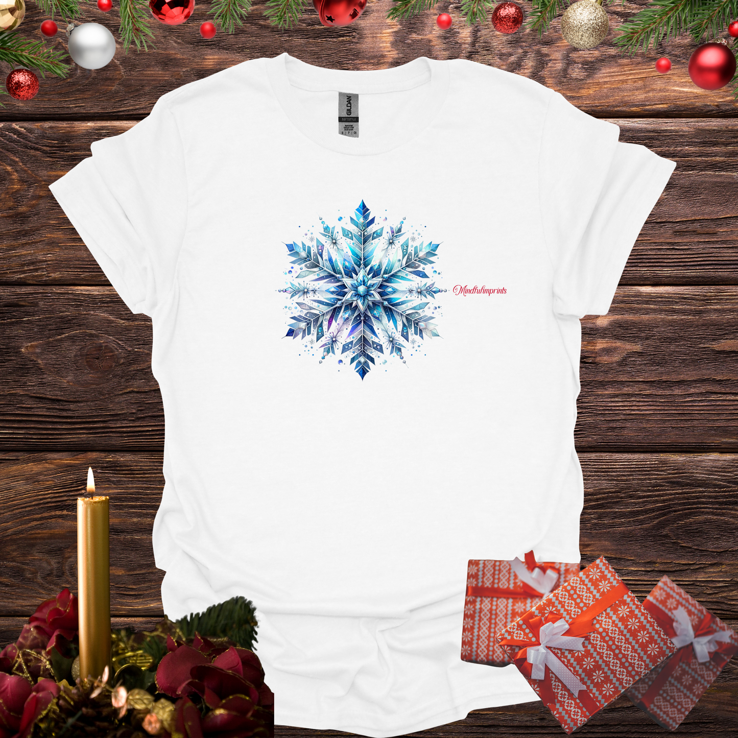 Snowflake Mandala Softstyle T-Shirt