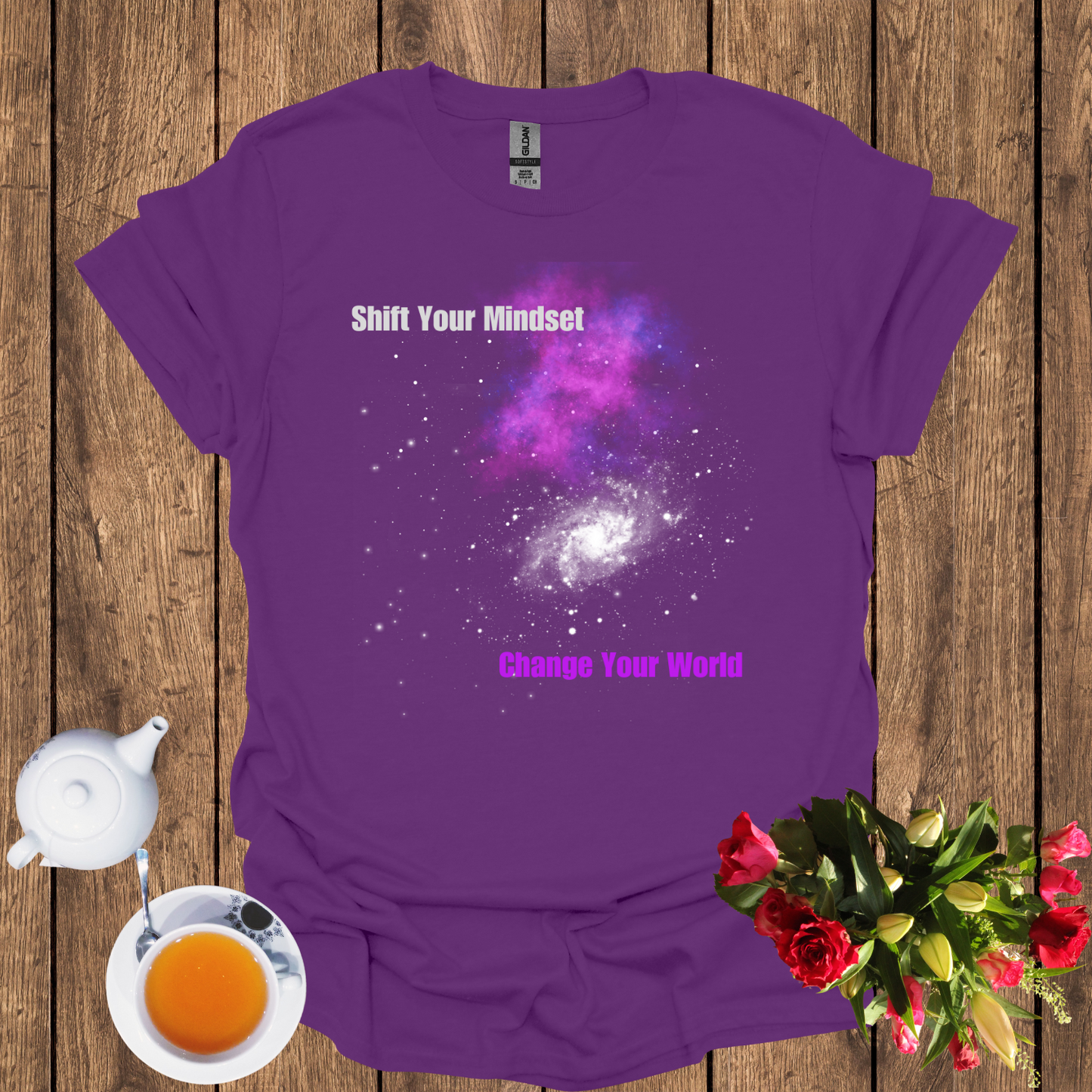 Shift Your Mindset, Change Your World Softstyle T-Shirt