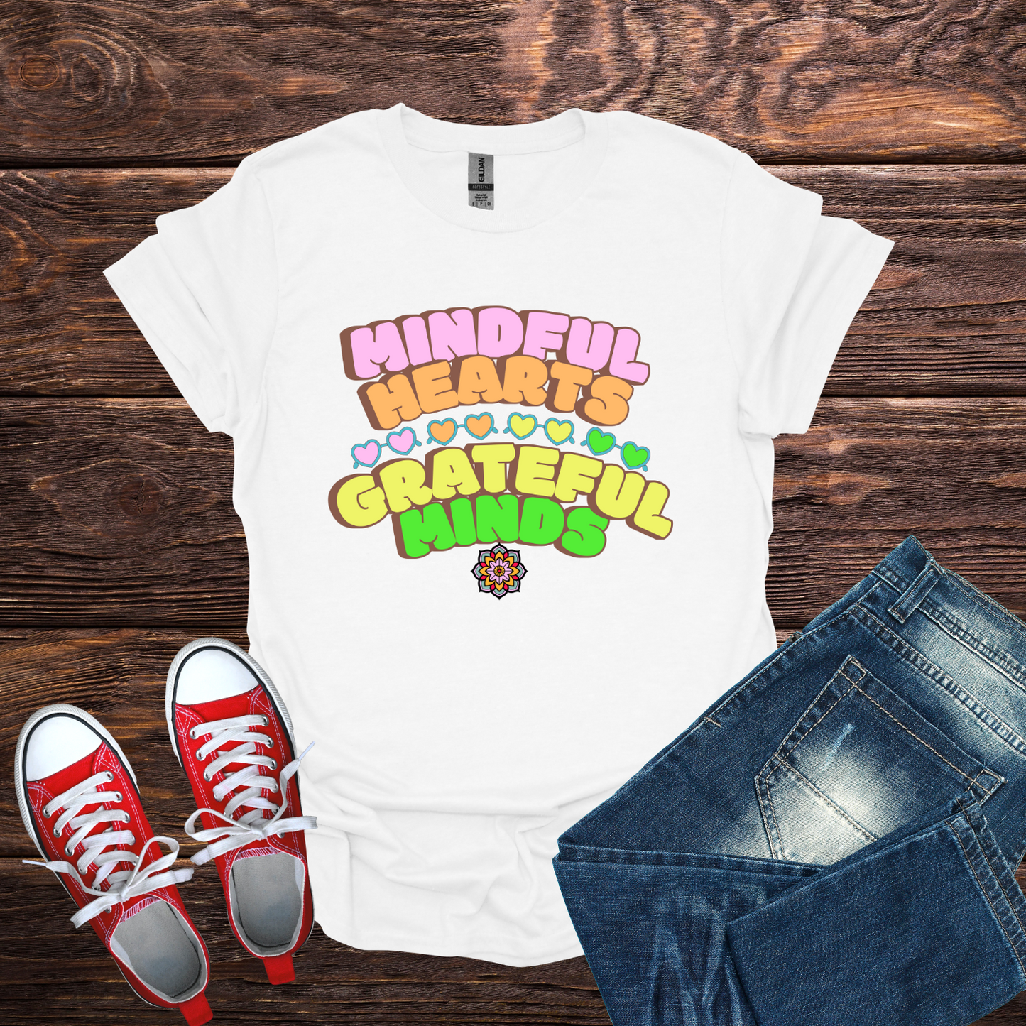 Mindful Hearts, Grateful Minds Softstyle T-Shirt
