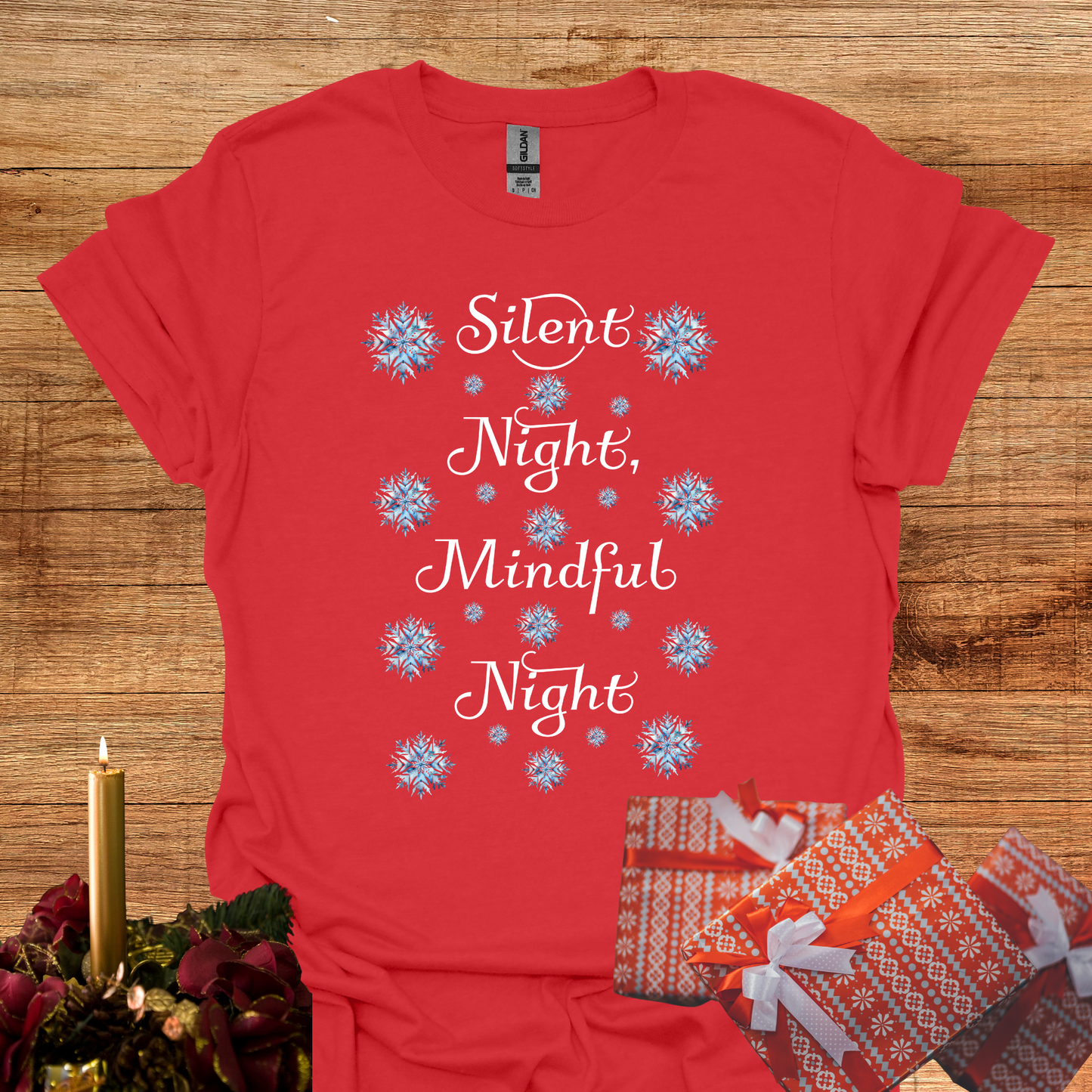 Silent Night, Mindful Night Softstyle T-Shirt