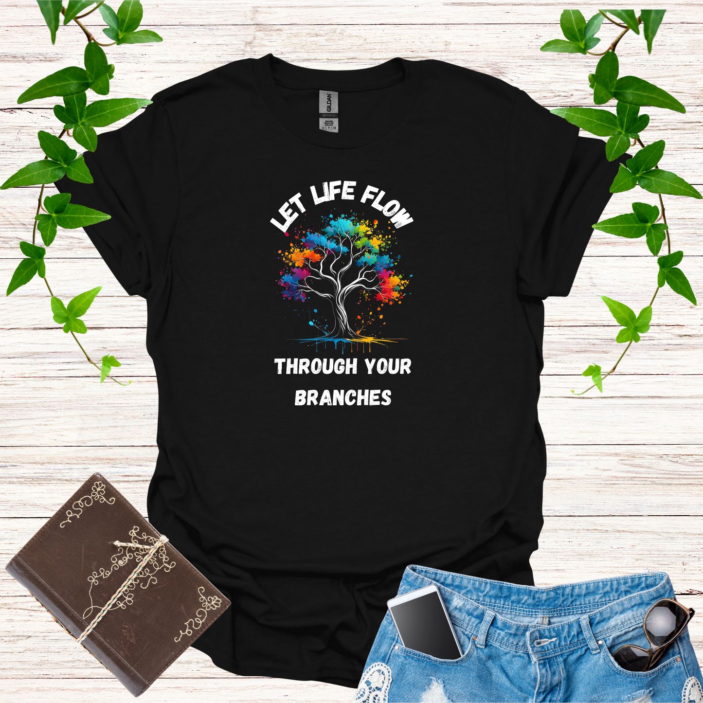 Let Life Flow Through Your Branches Softstyle T-Shirt