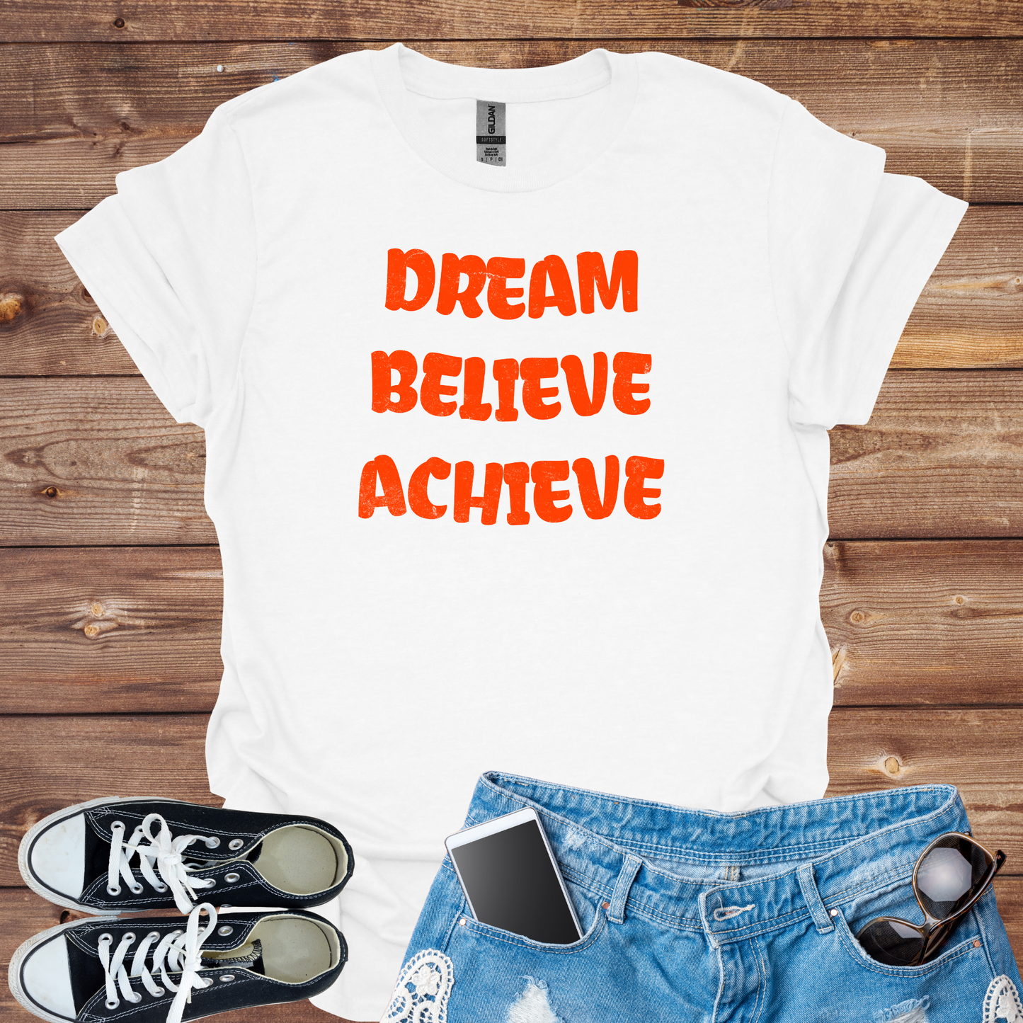 Dream, Believe, Achieve Softstyle T-Shirt