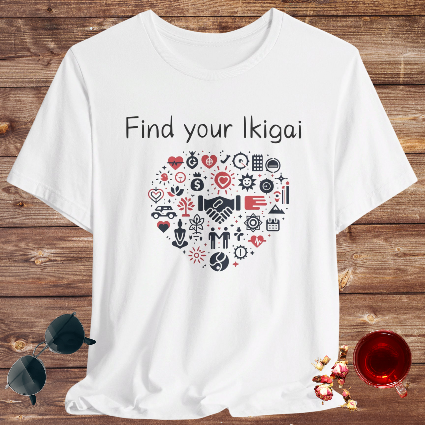 Find your Ikigai Unisex Jersey Short Sleeve Tee