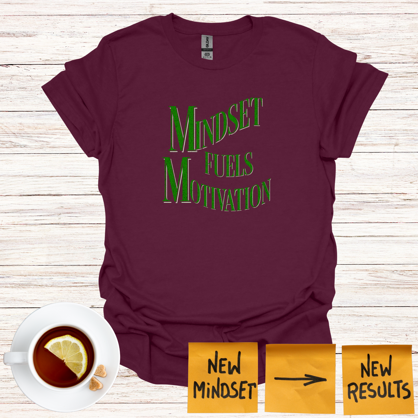 Mindset Fuels Motivation Softstyle T-Shirt