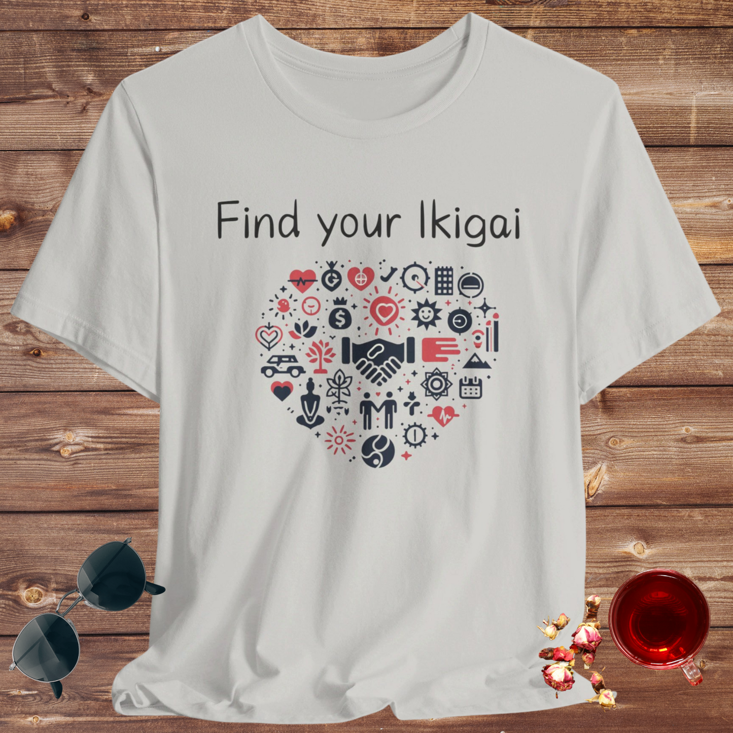 Find your Ikigai Unisex Jersey Short Sleeve Tee