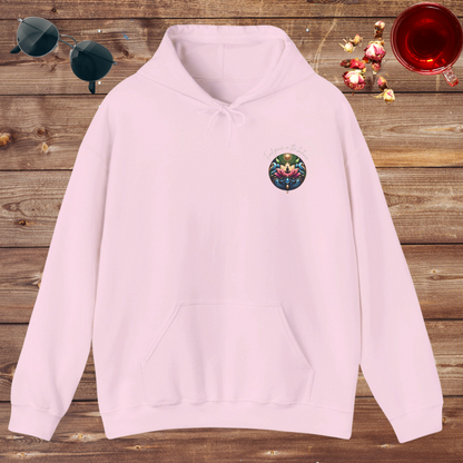 Find Peace in the Balance Holistic Wellness Hoodie. Blend™ Hooded Sweatshirt