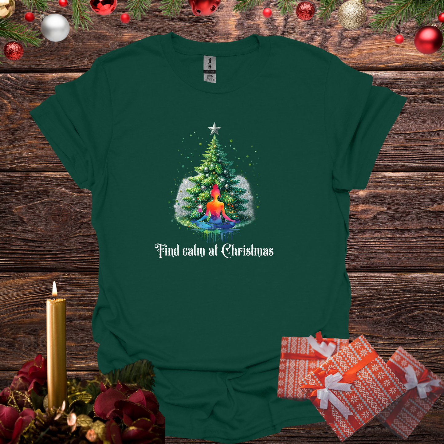 Find Calm at Christmas Softstyle T-Shirt