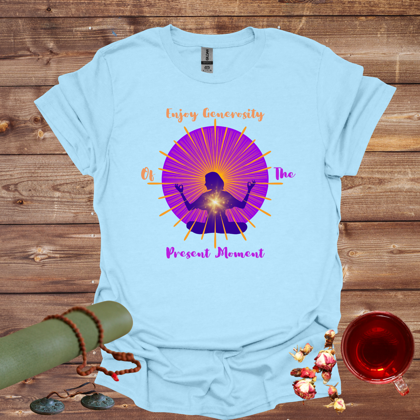 Enjoy Generosity Of The Present Moment Unisex Softstyle T-Shirt