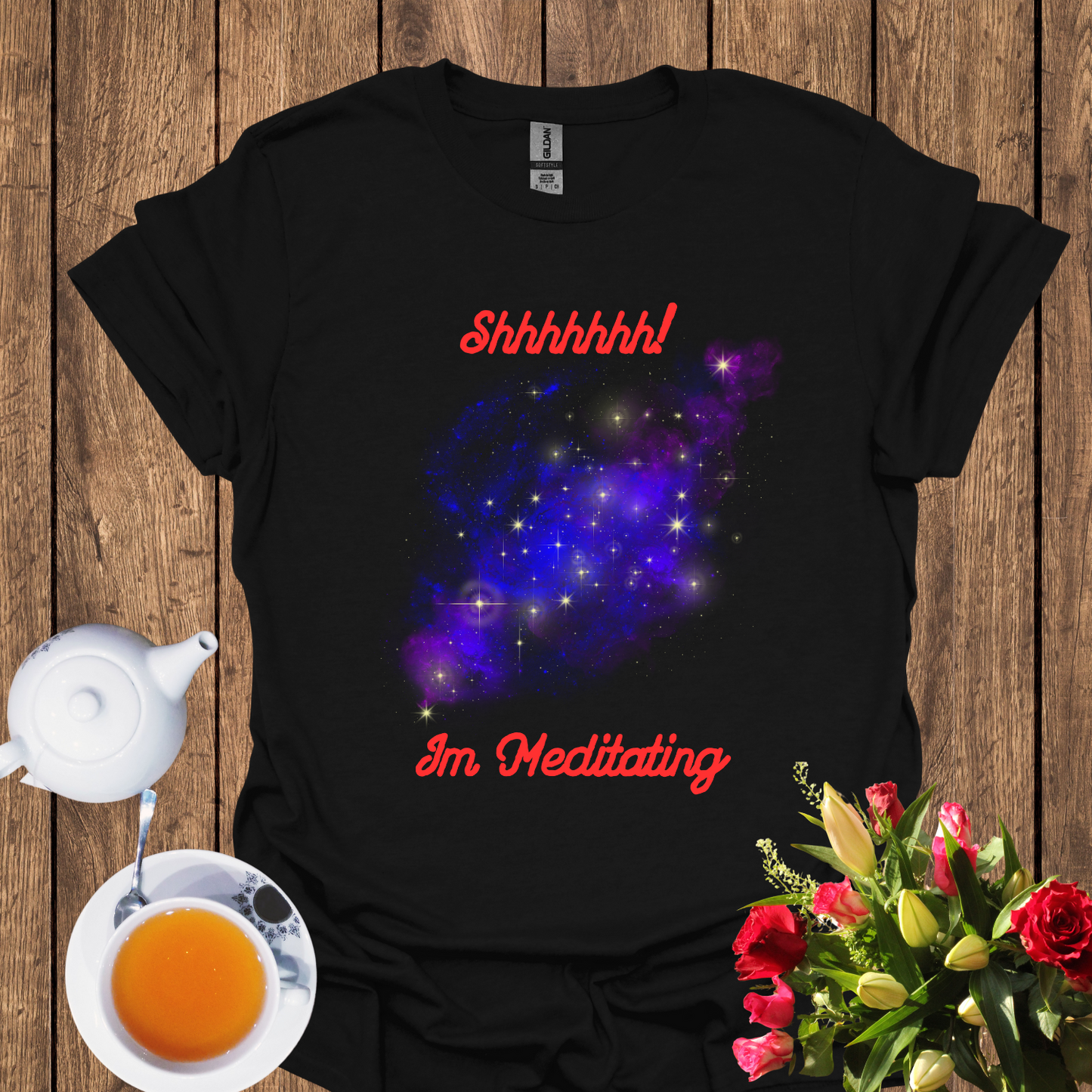 Shhhhhhh im Meditating Unisex Softstyle T-Shirt