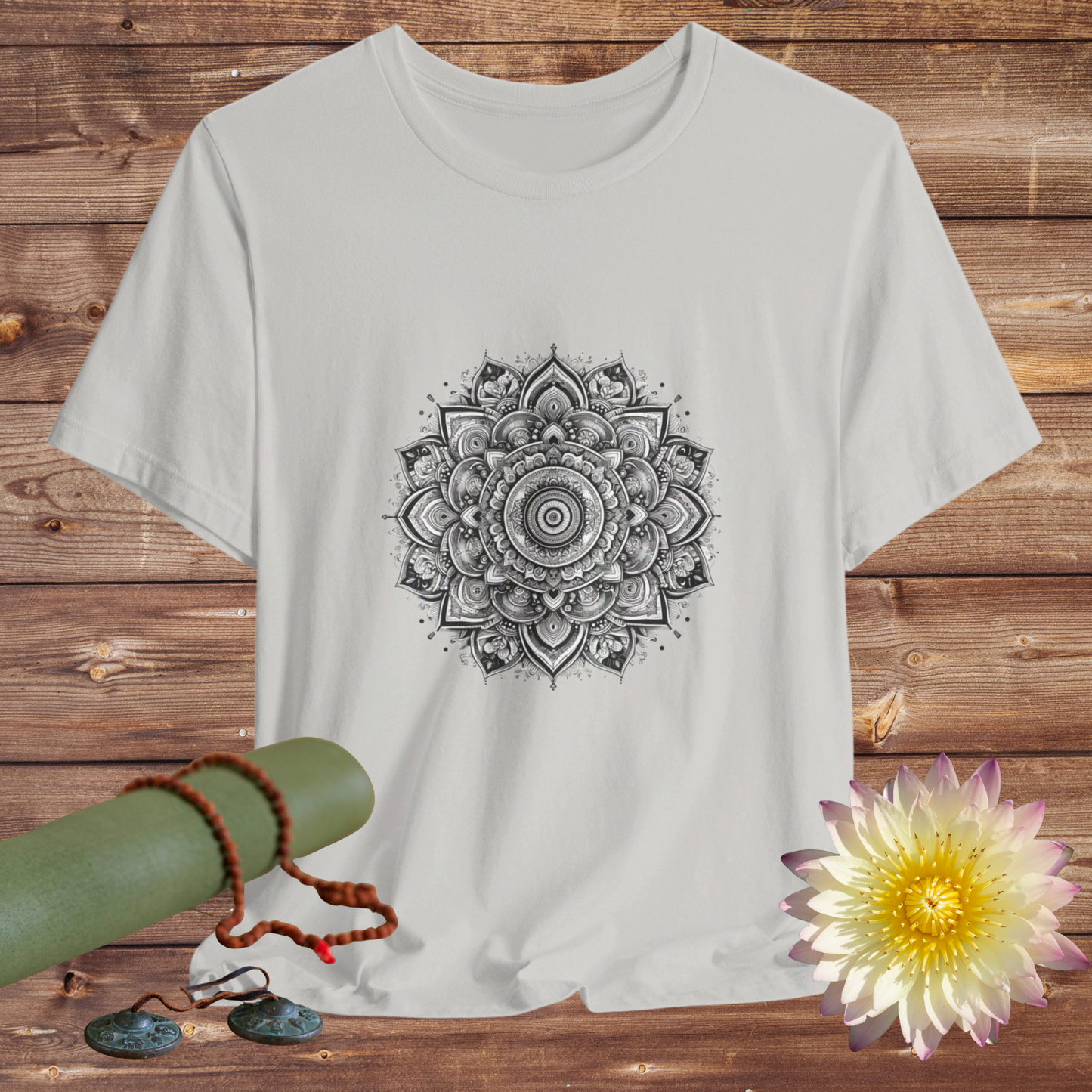Mandala Design Jersey Short Sleeve Tee
