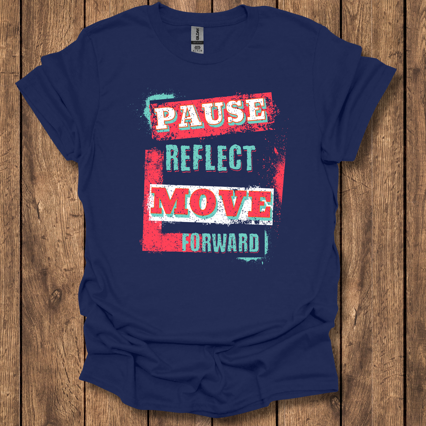 Pause Reflect Move Forward Softstyle T-Shirt