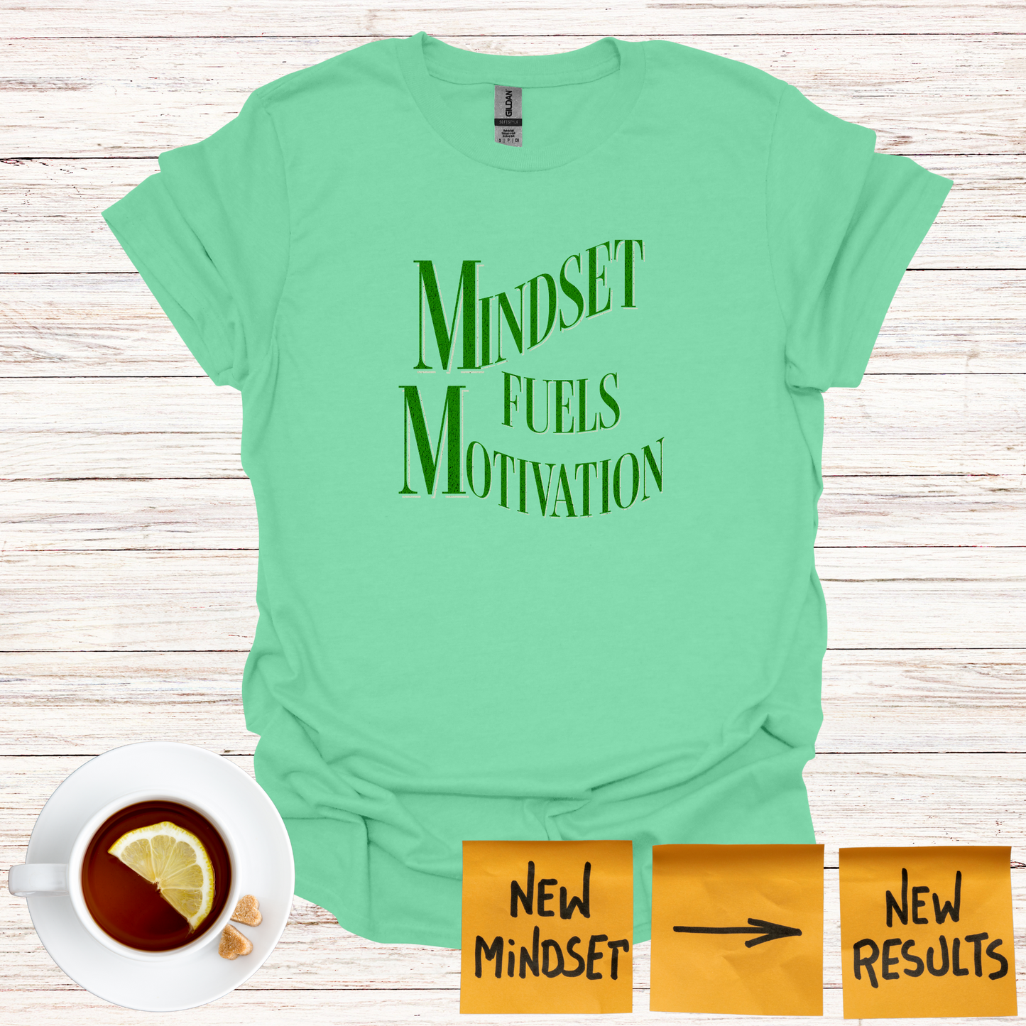 Mindset Fuels Motivation Softstyle T-Shirt