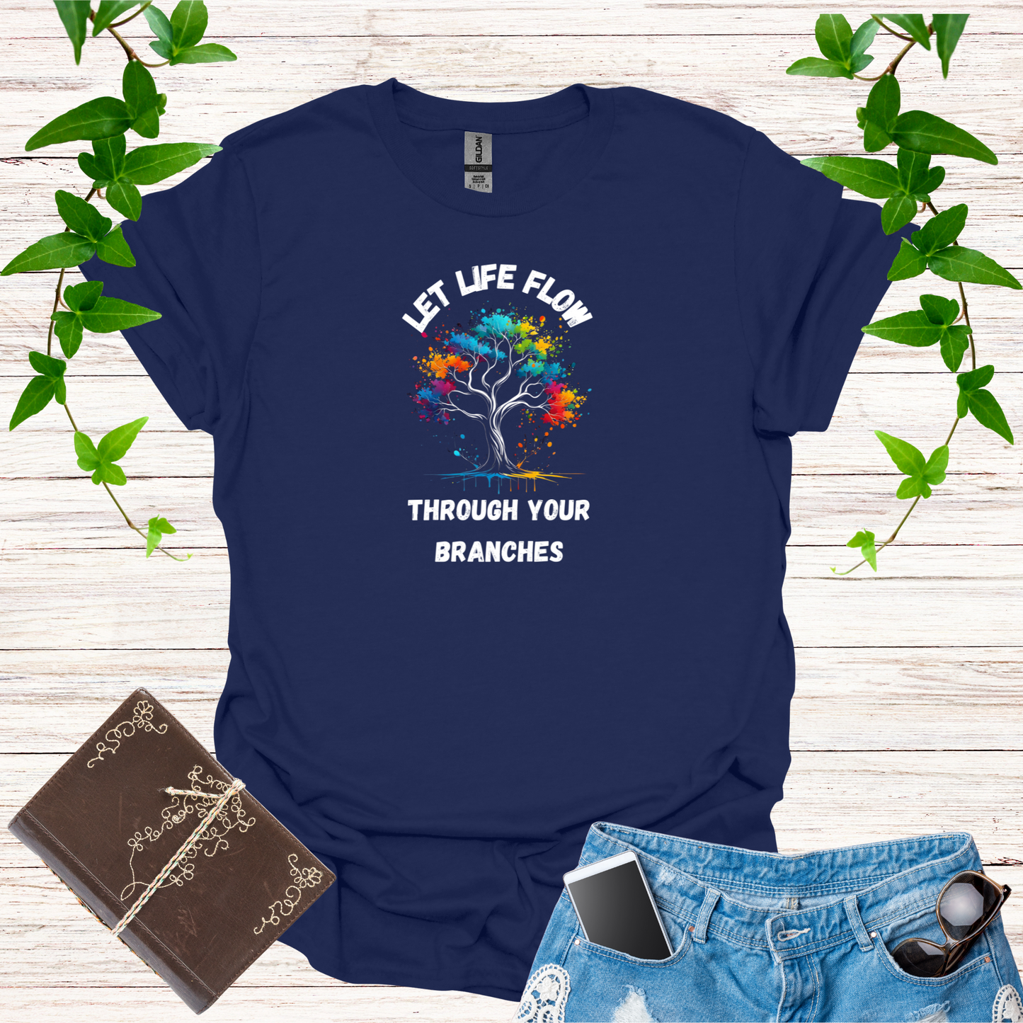 Let Life Flow Through Your Branches Softstyle T-Shirt