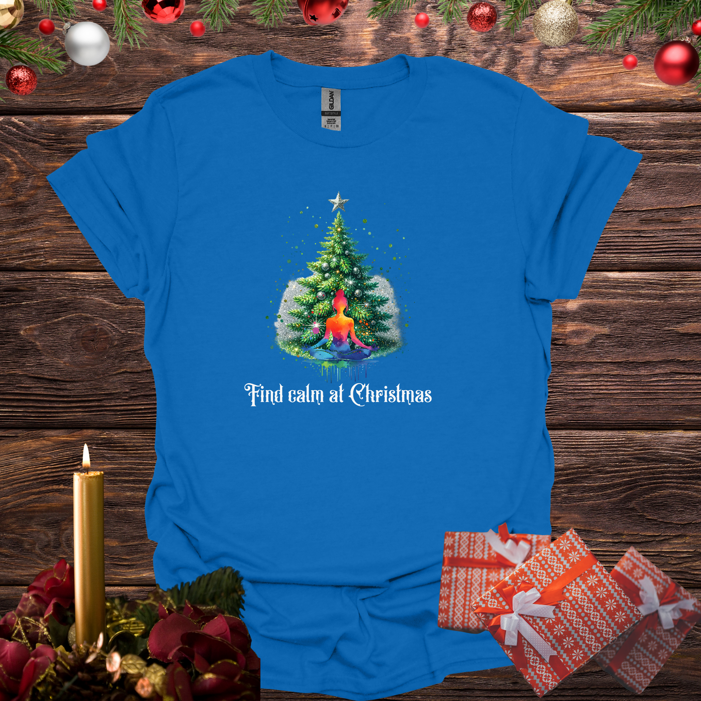 Find Calm at Christmas Softstyle T-Shirt