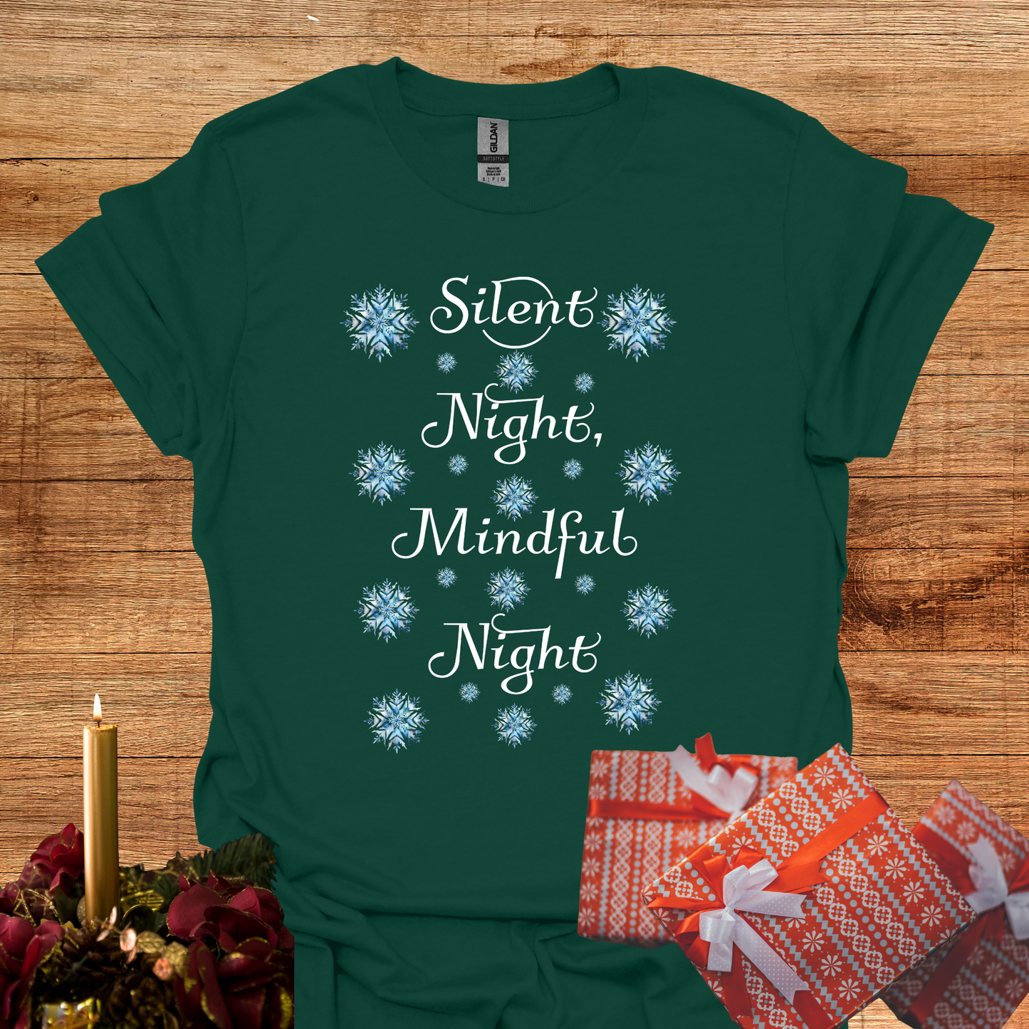 Silent Night, Mindful Night Softstyle T-Shirt