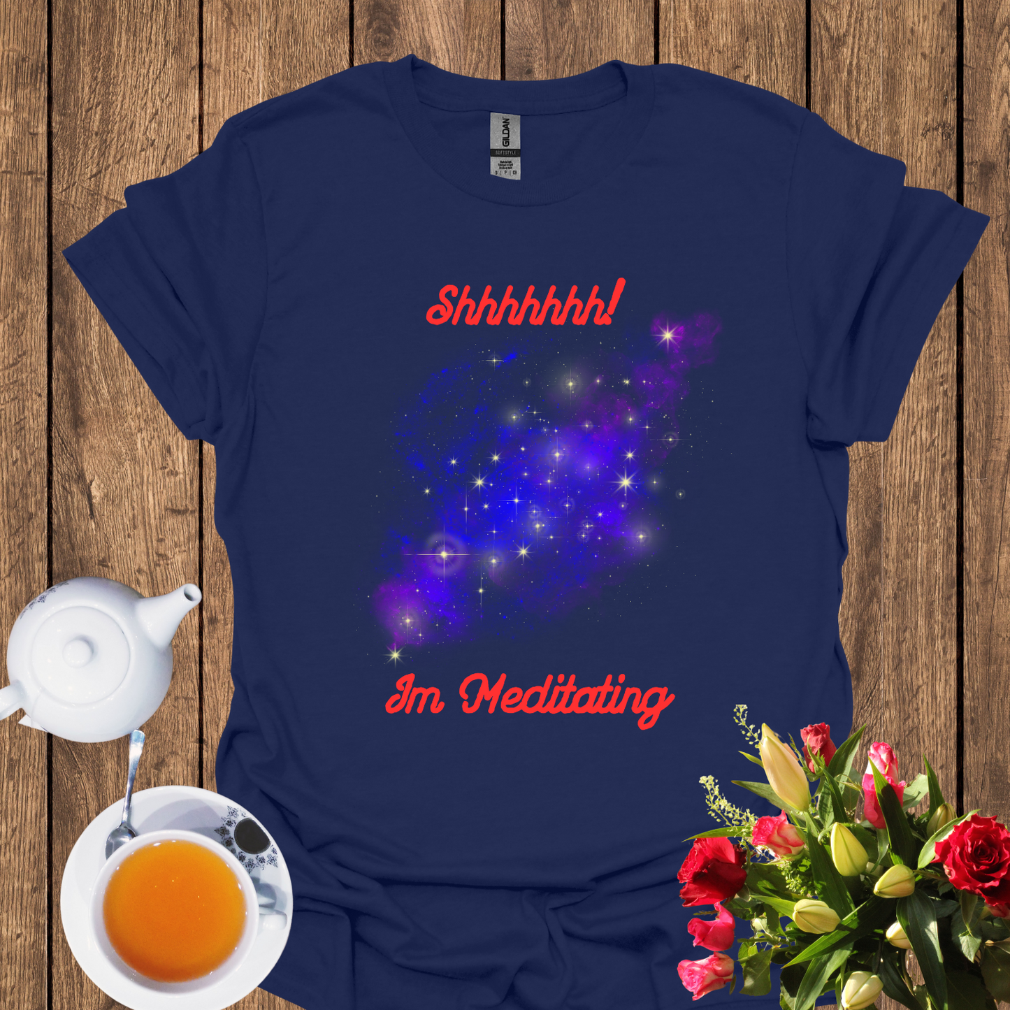 Shhhhhhh im Meditating Unisex Softstyle T-Shirt
