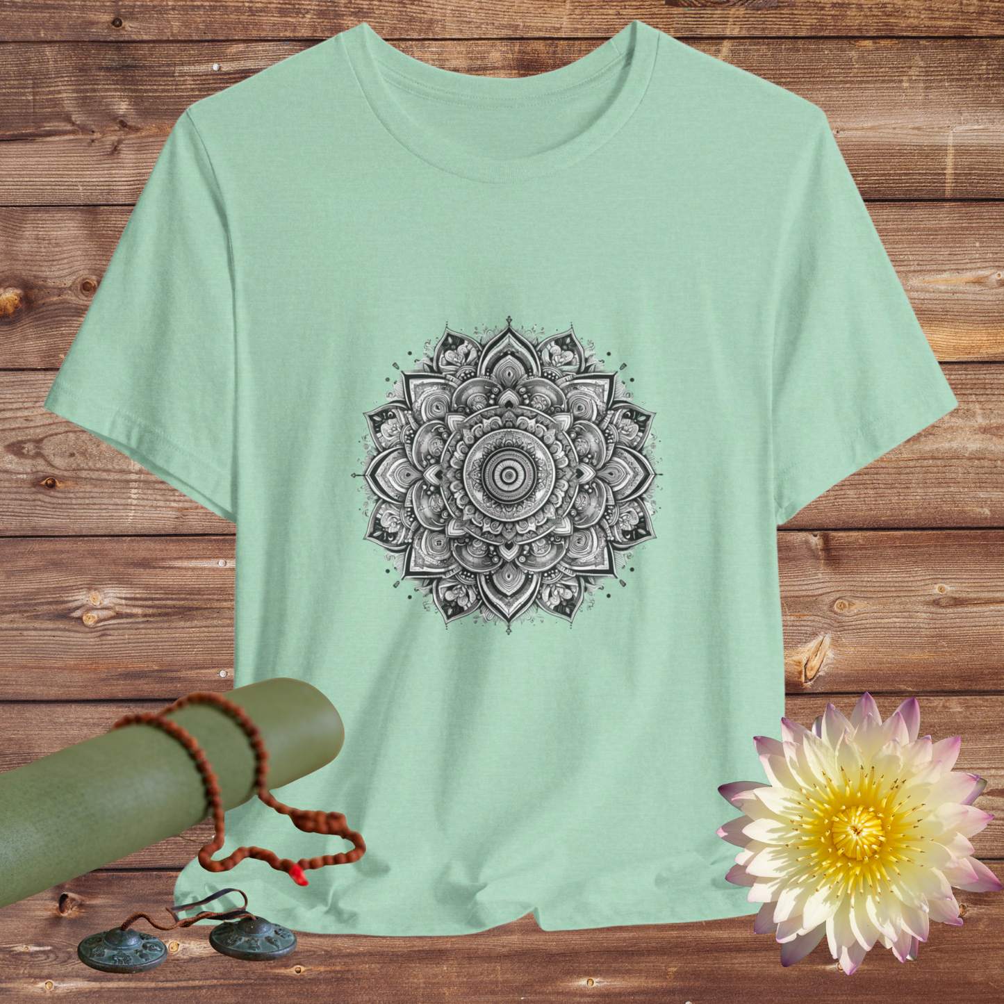 Mandala Design Jersey Short Sleeve Tee