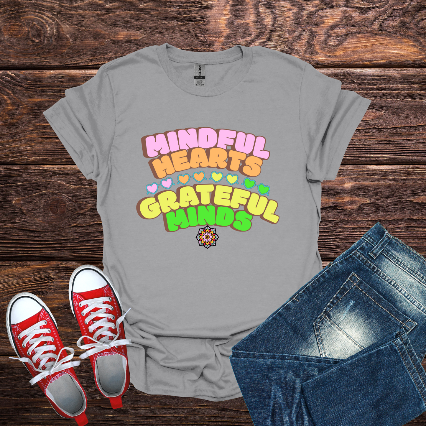 Mindful Hearts, Grateful Minds Softstyle T-Shirt
