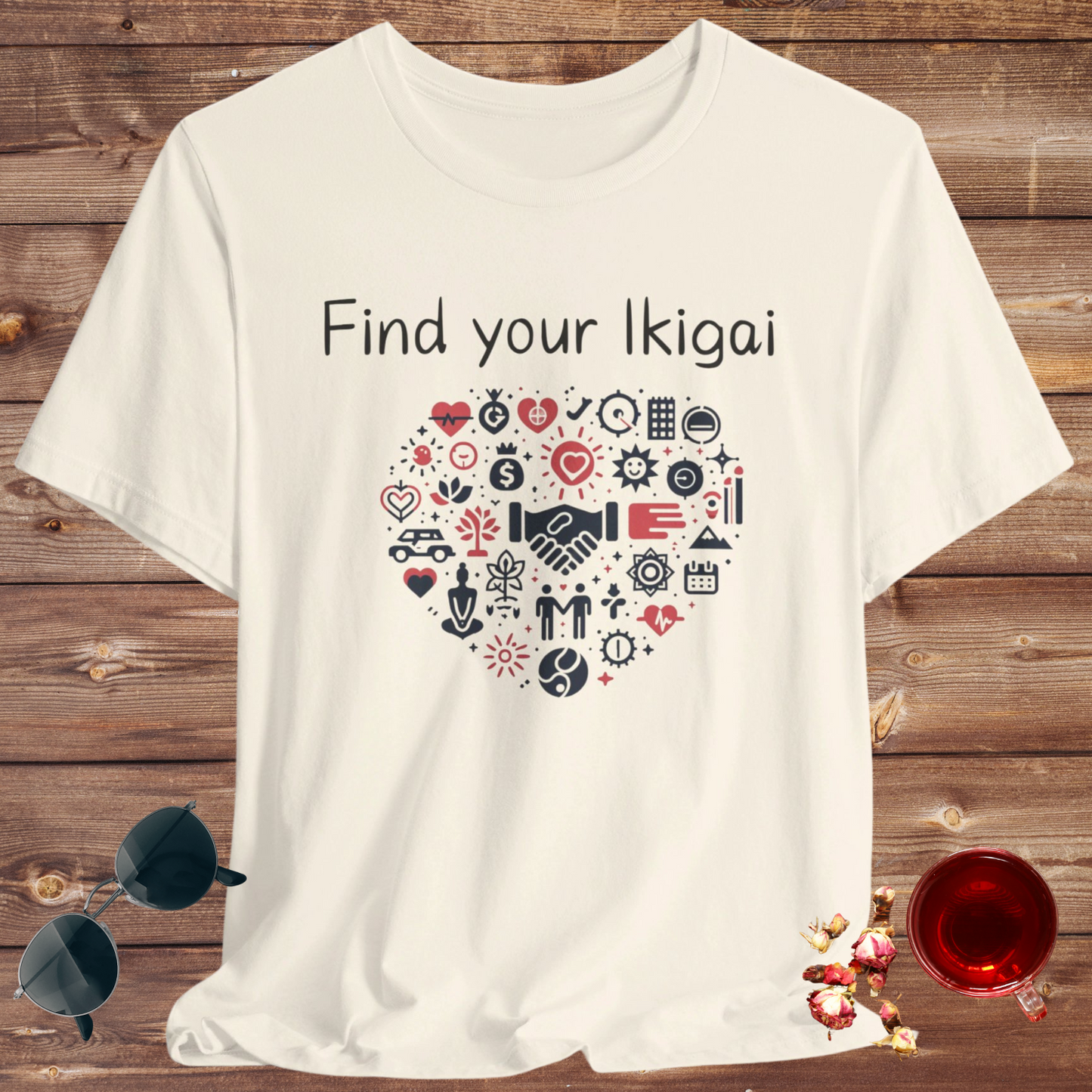 Find your Ikigai Unisex Jersey Short Sleeve Tee