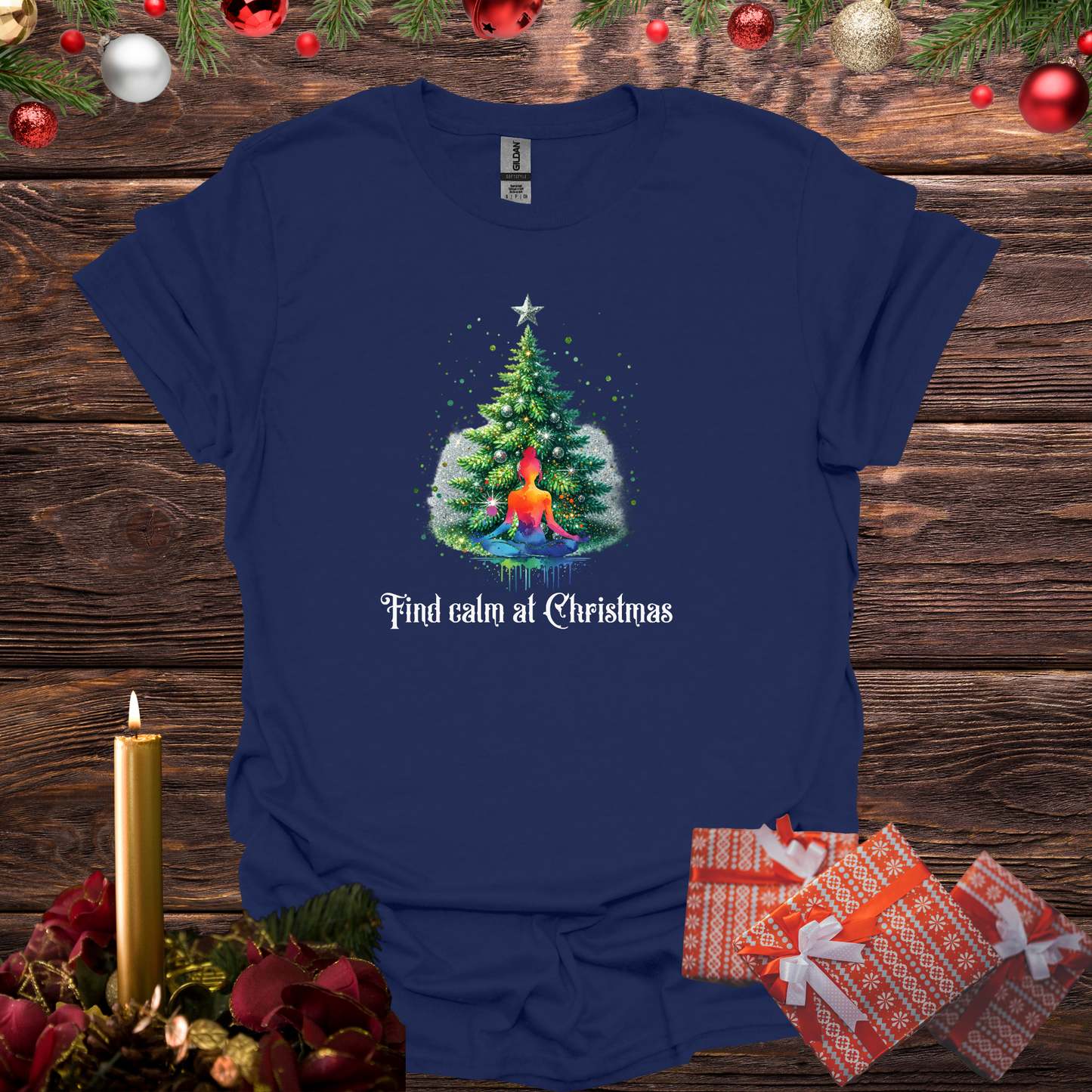 Find Calm at Christmas Softstyle T-Shirt