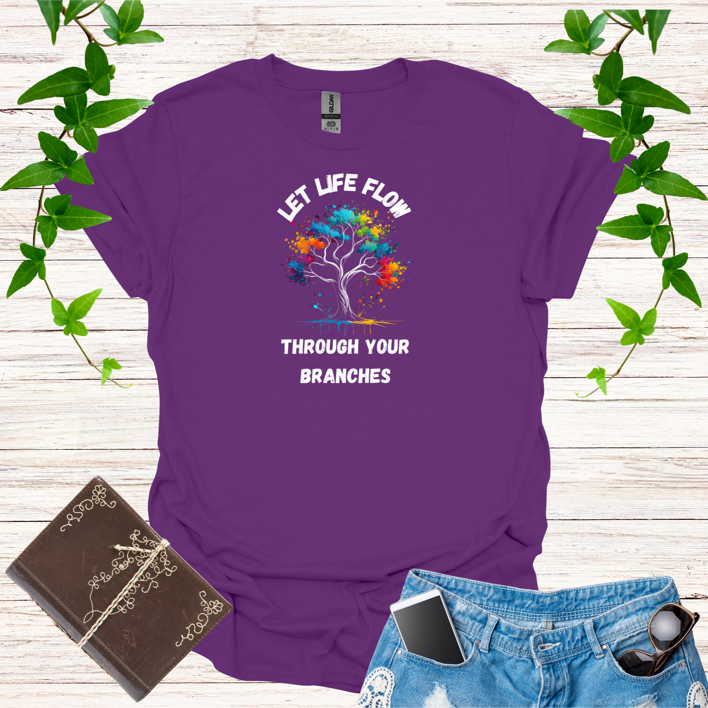 Let Life Flow Through Your Branches Softstyle T-Shirt