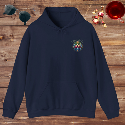 Find Peace in the Balance Holistic Wellness Hoodie. Blend™ Hooded Sweatshirt