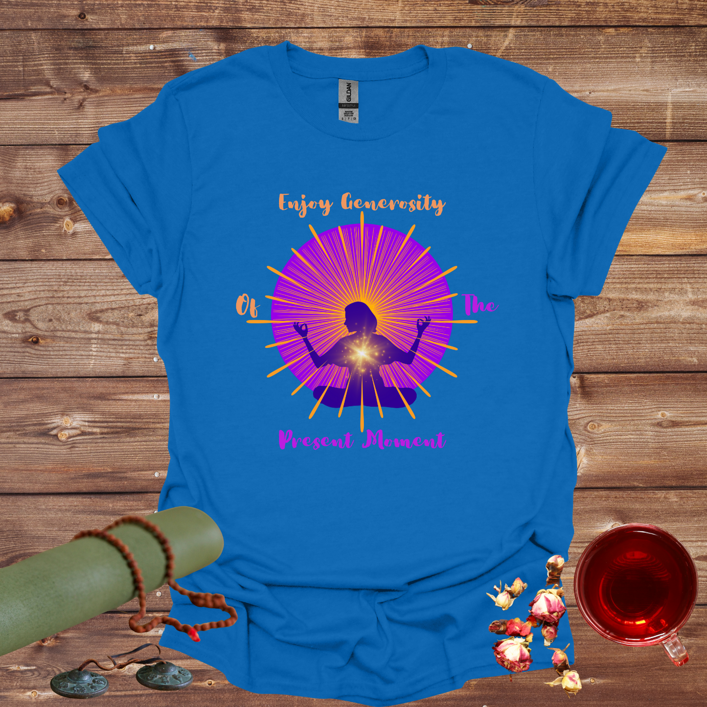 Enjoy Generosity Of The Present Moment Unisex Softstyle T-Shirt