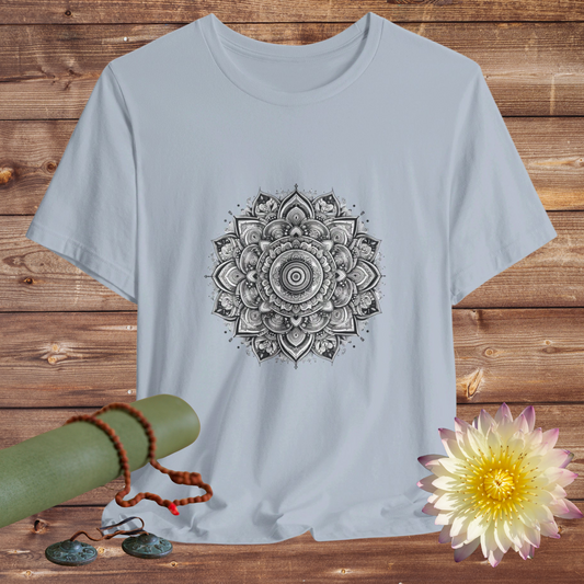 Mandala Design Jersey Short Sleeve Tee