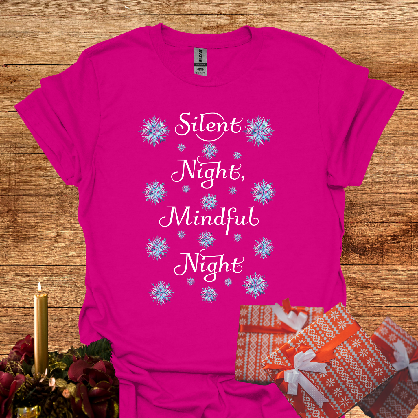 Silent Night, Mindful Night Softstyle T-Shirt