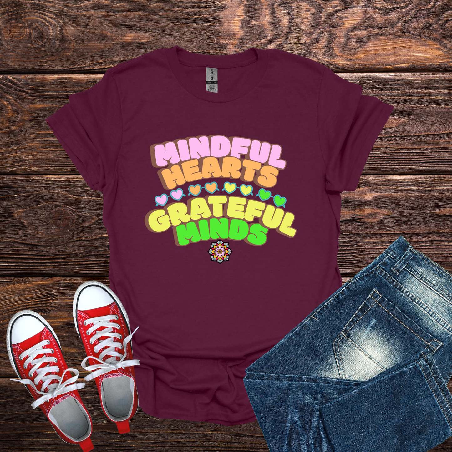 Mindful Hearts, Grateful Minds Softstyle T-Shirt