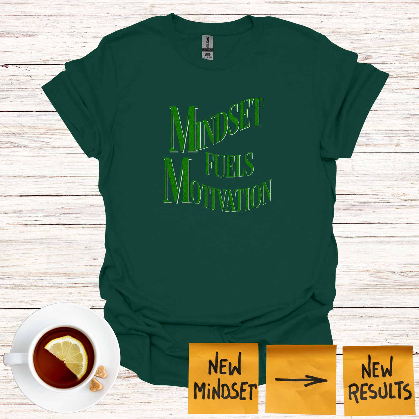 Mindset Fuels Motivation Softstyle T-Shirt