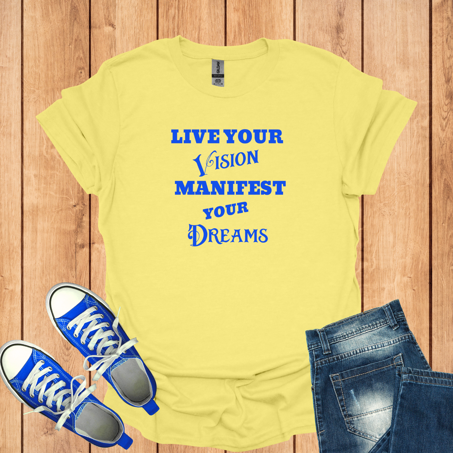 Live Your Vision, Manifest Your Dreams Softstyle T-Shirt