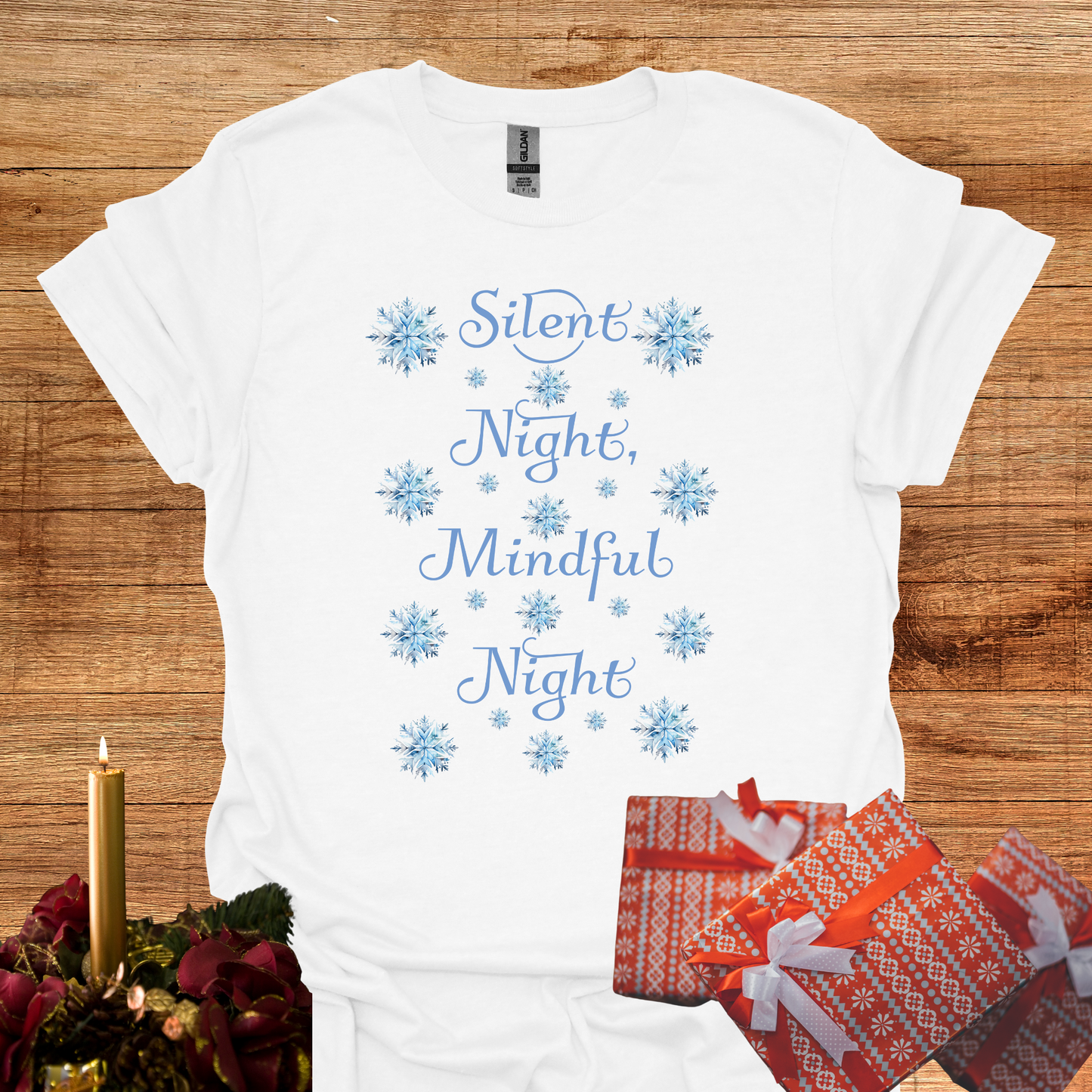 Silent Night, Mindful Night Softstyle T-Shirt