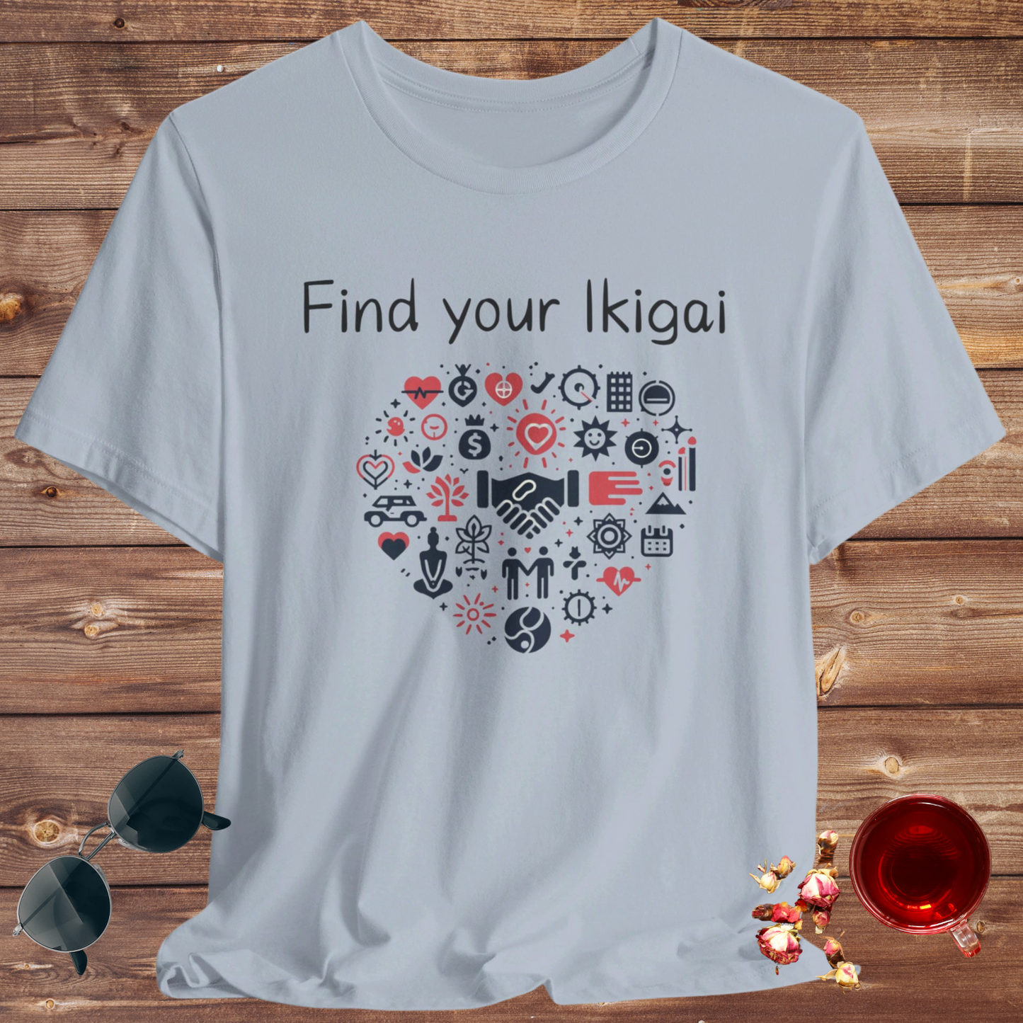 Find your Ikigai Unisex Jersey Short Sleeve Tee