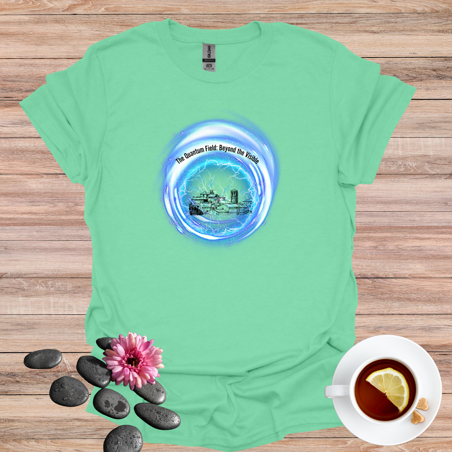The Quantum Field: Beyond the Visible Softstyle T-Shirt