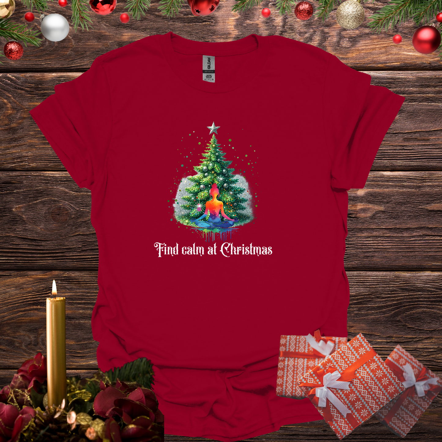 Find Calm at Christmas Softstyle T-Shirt