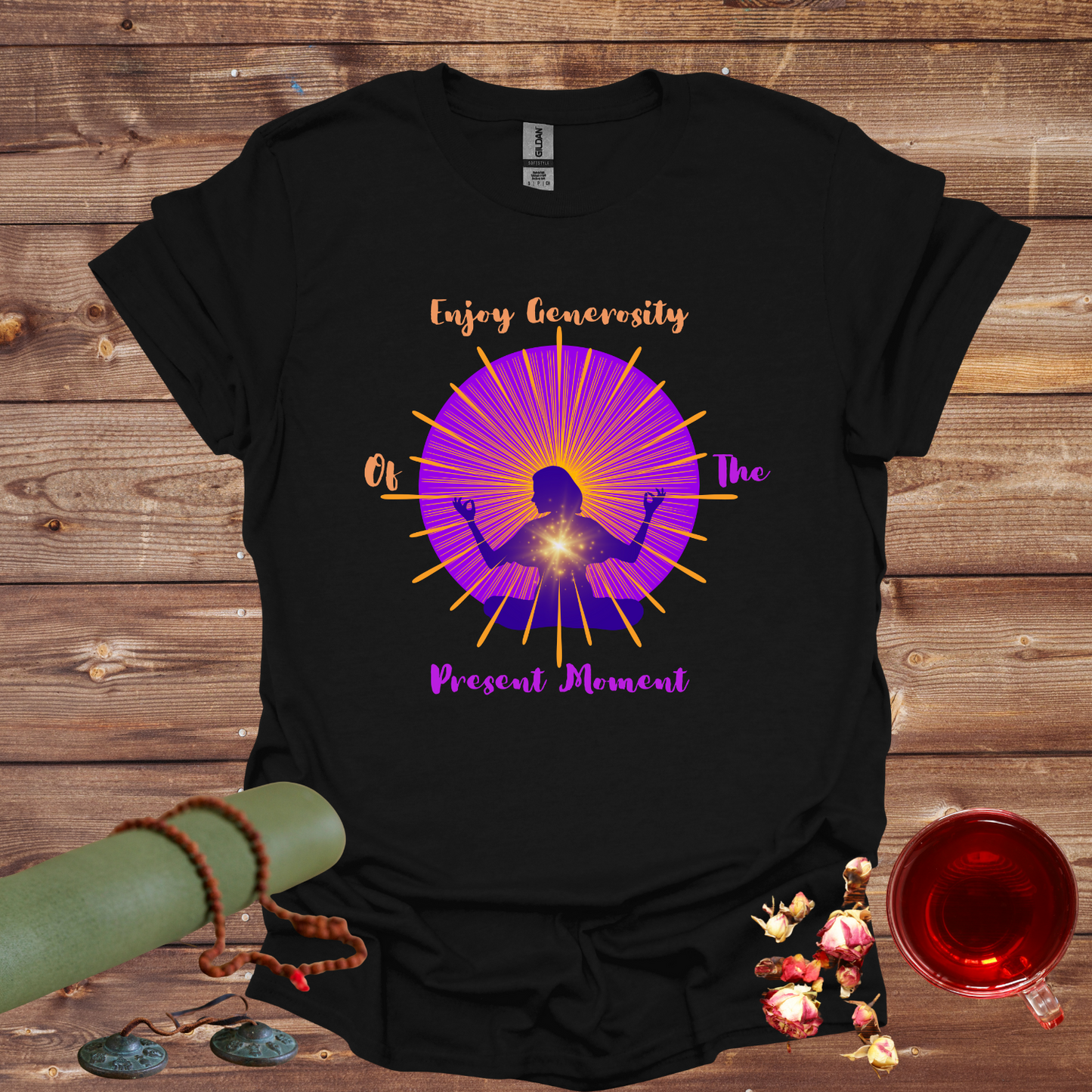 Enjoy Generosity Of The Present Moment Unisex Softstyle T-Shirt