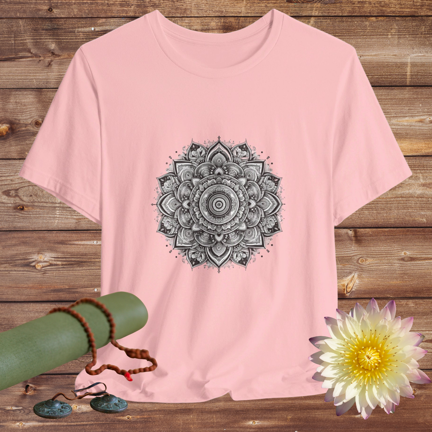 Mandala Design Jersey Short Sleeve Tee