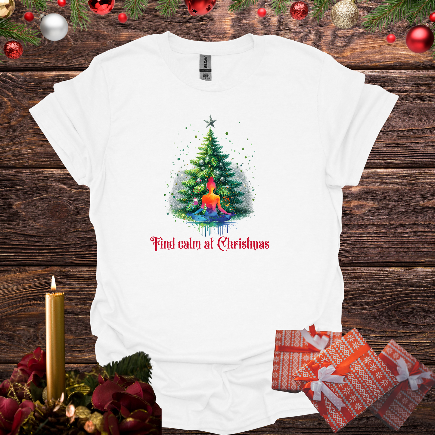 Find Calm at Christmas Softstyle T-Shirt